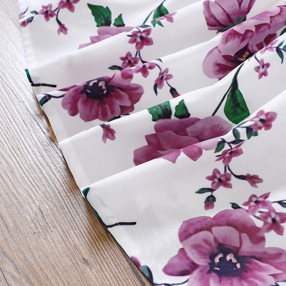 Sommer-Halterkleider für Kinder, blumig, lässig, ärmellos für Mädchen