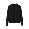 Women's Winter Warm Velvet Base Layer Shirt - Slim Fit, Long Sleeve, Half High Collar