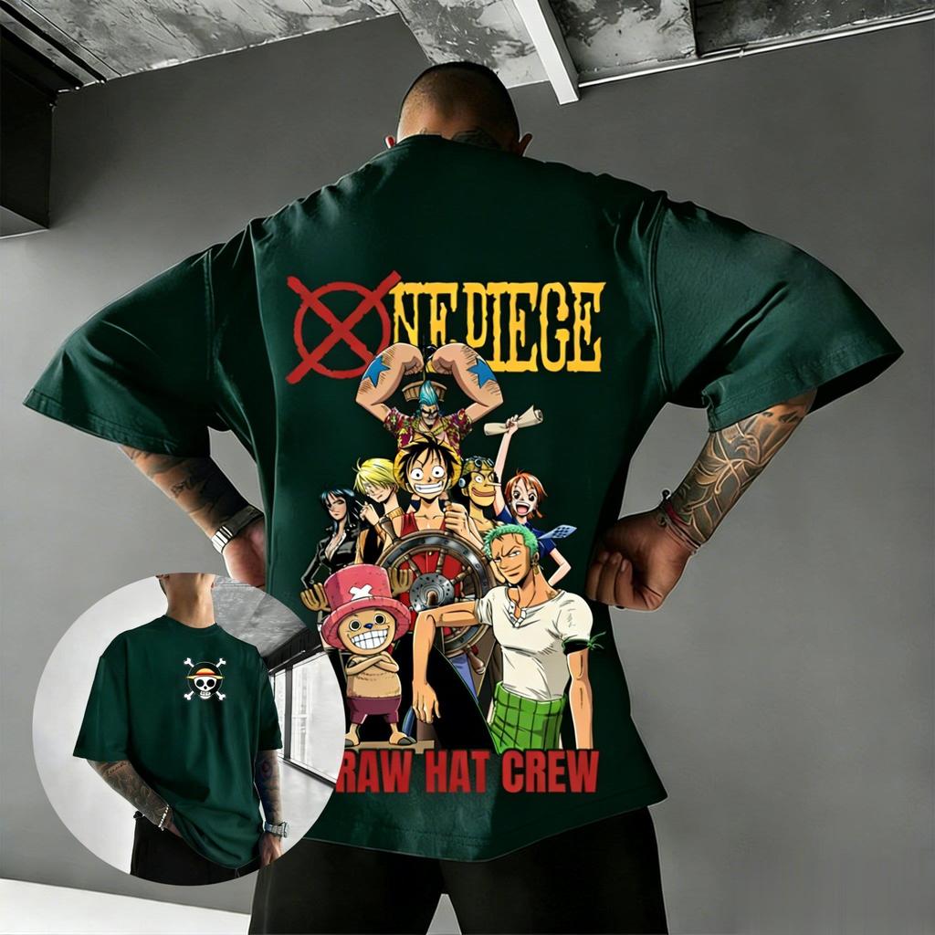 Unisex One Piece Anime Graphic T Shirt Men Women 2026 Summer Cotton Short Sleeve Tee Casual Streetwear Oversized Crewneck Tops