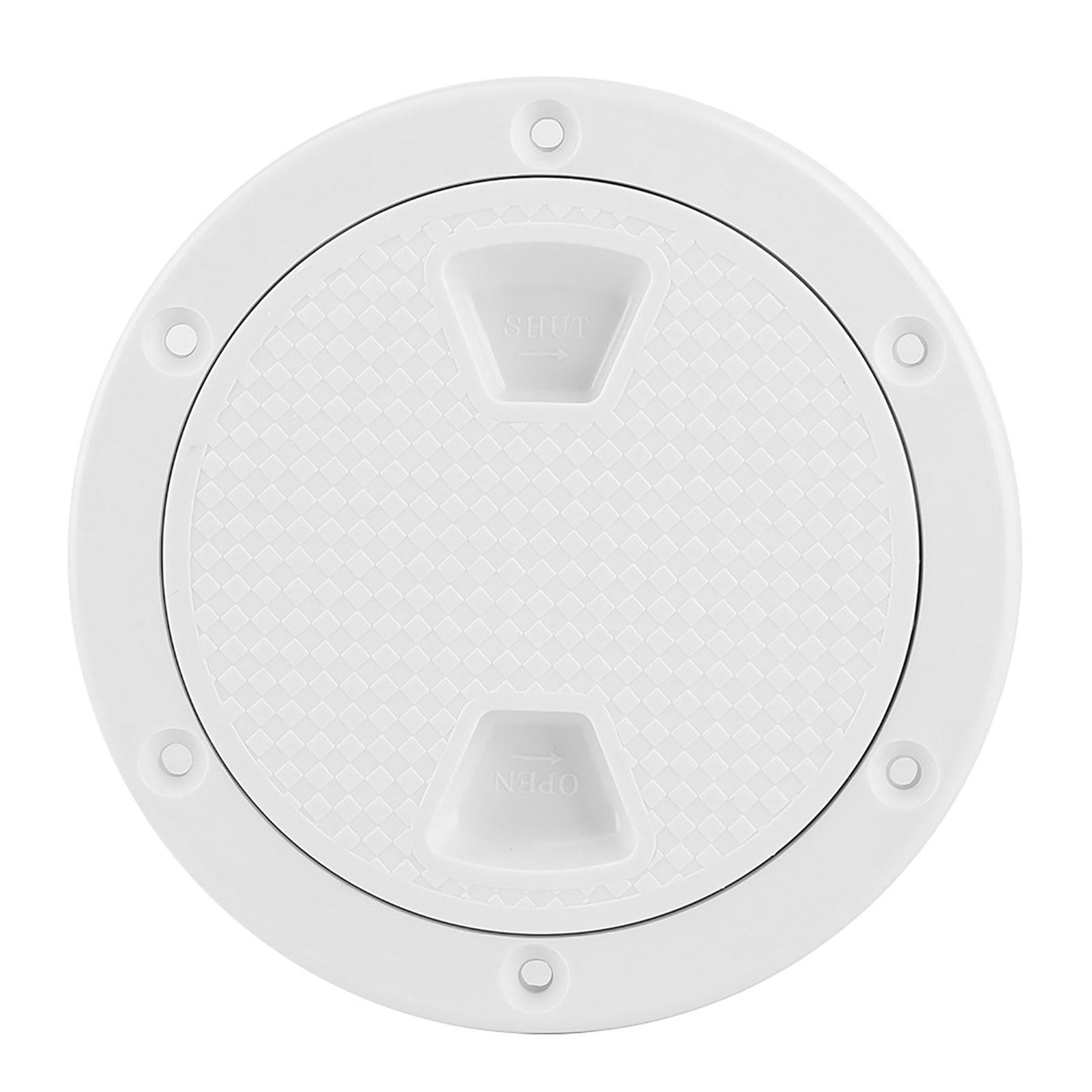

143mm Deck Plate 4inch ABS Deck Plate Round White Anti-UV Corrosion Resistant Screw Out Boat Inspection Hatch Cover белый