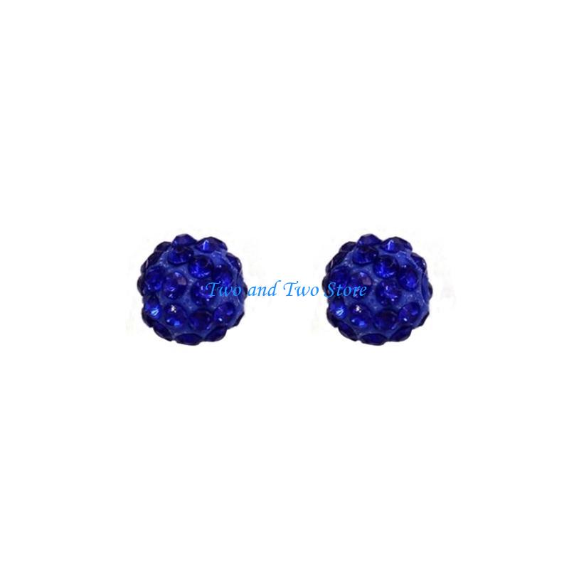 HX6F 100pcs 10mm Disco Ball Clay Beads Round Diamond Clay Bead Jewelry Craft Supplies
