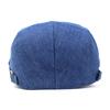 Washed denim hat men's and women's fashion denim beret cap forward hat