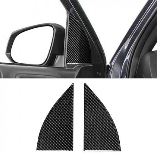 For Toyota Tacoma 2016- Carbon Fiber Interior Door A-pillar Cover Trim
