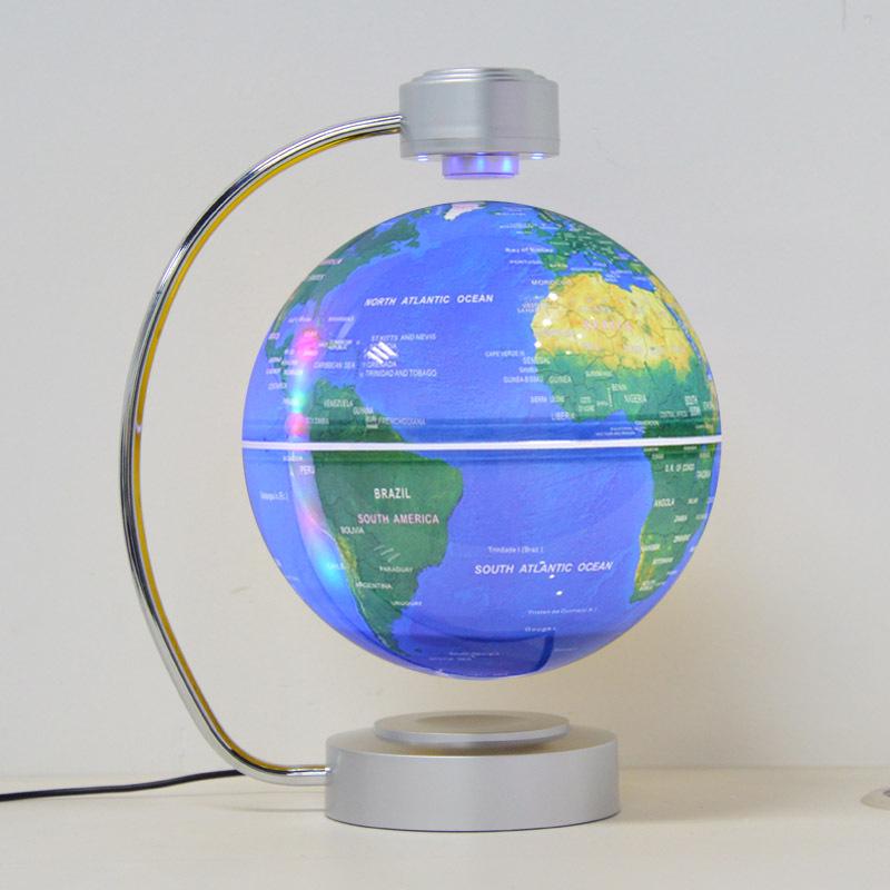 8-Inch Luminous Magnetic Levitation Globe - Creative Home Decor with Self-Rotation