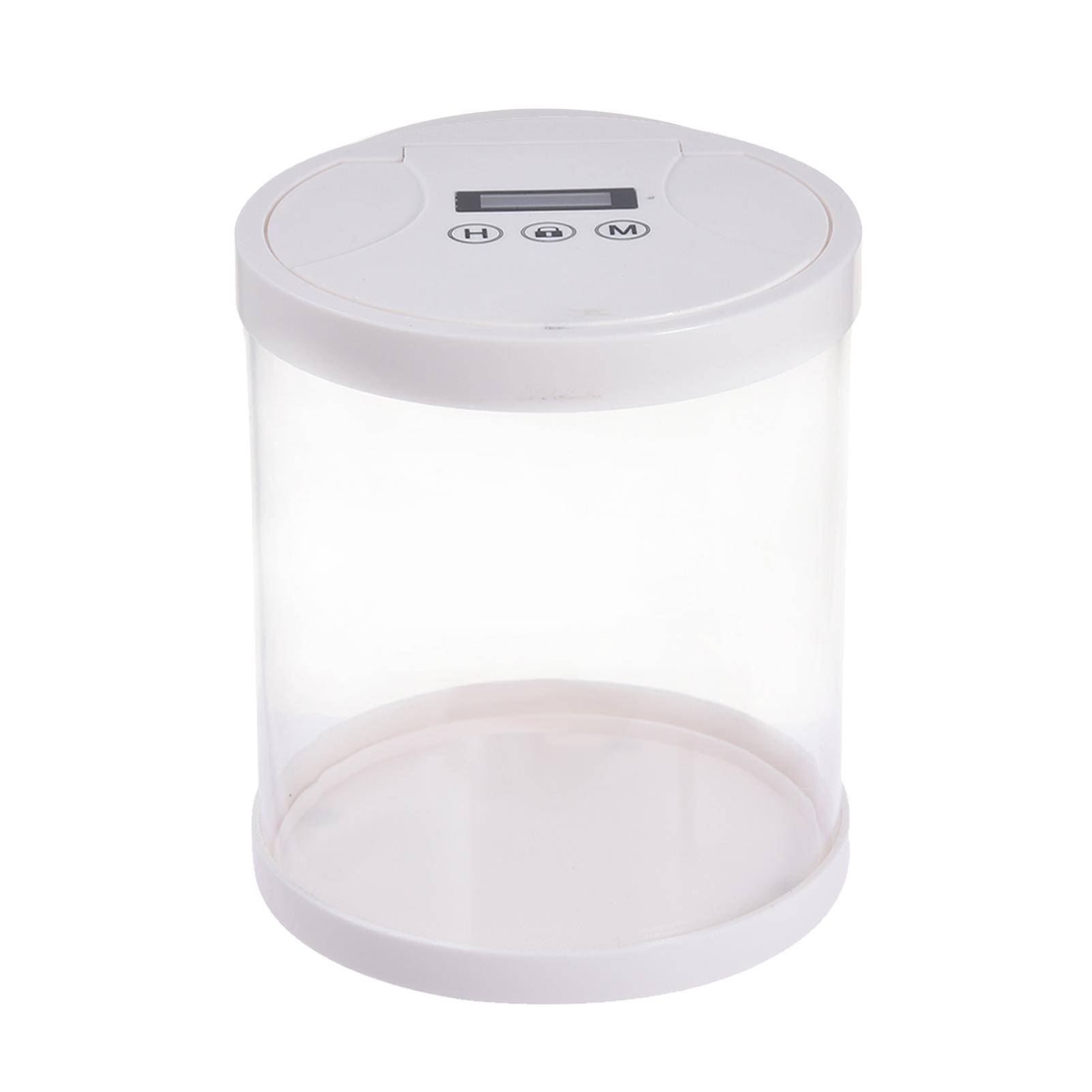 

Timer Lock Container Electroni Multi-Function Time Lock Box Bin Help Quit Cell Phone Addiction Smoking Properly Control Vices белый