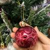 (6Pcs/pack)5cm Firework Electroplated Balls Christmas Tree Hanging Decoration Home Holiday Party New Year Gift Toy Xmas Ornament
