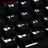 Russian Korean Backlit Keycap 104 /106 Key OEM Profile For Cherry Mx Keyboard White Black Set DIY Mechanical Keyboard Keycaps