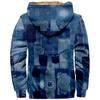 Men's Winter Printed Fleece Jacketed Cardigan Zipper Jacket