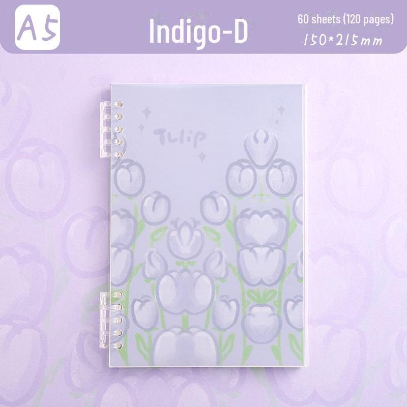 INS Farbverlauf Rouge Abnehmbarer A5/B5 Loseblattblock: Einfaches, universelles Studentennotizbuch