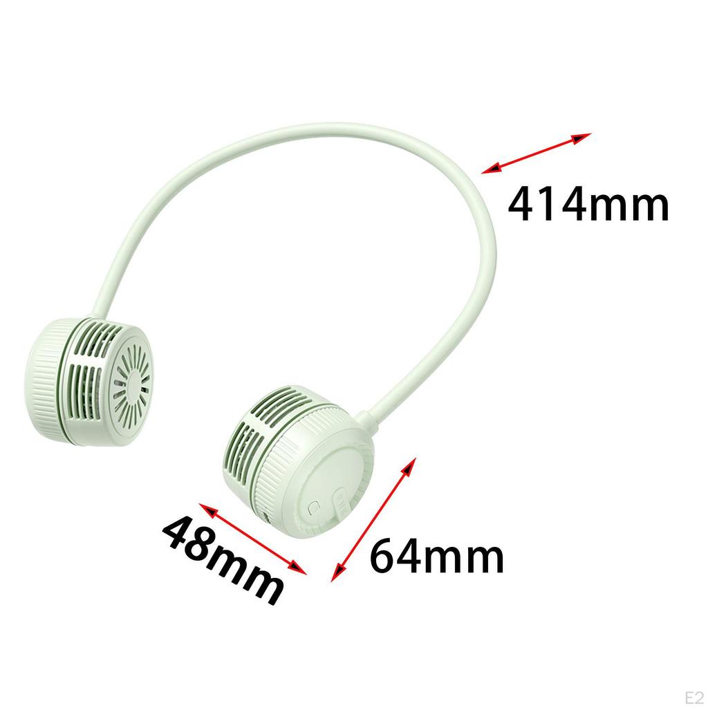 Foldable Fan Neck Hanging Flexible Low Noise Portable Necklace Personal for Camping