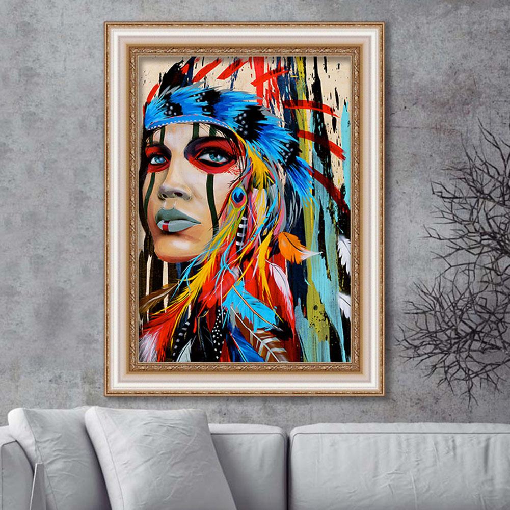 30x40cm DIY 5D  Full Drill Cross-stitch Embroidery Rhinestone Home Decoration