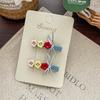 Wool Felt Cartoon Bread Slices Biscuits BB Clip Cute Bangs Side Clip Hairpin Funny Hair Clip Children's Hair Accessories