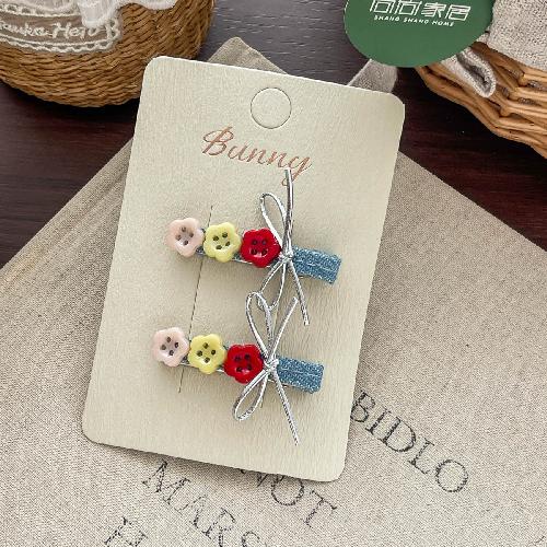 Wool Felt Cartoon Bread Slices Biscuits BB Clip Cute Bangs Side Clip Hairpin Funny Hair Clip Children's Hair Accessories