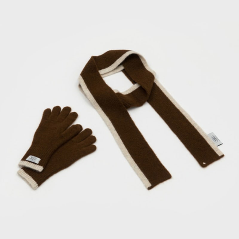 RECLOW FROZEN MUFFLER GLOVE SET COCOA