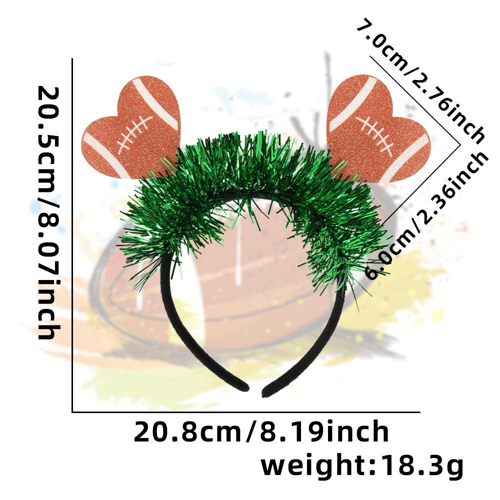 Super Bowl Party Decorations Colorful Stripes Headbands Cheering Fans American Football Letter Uniform