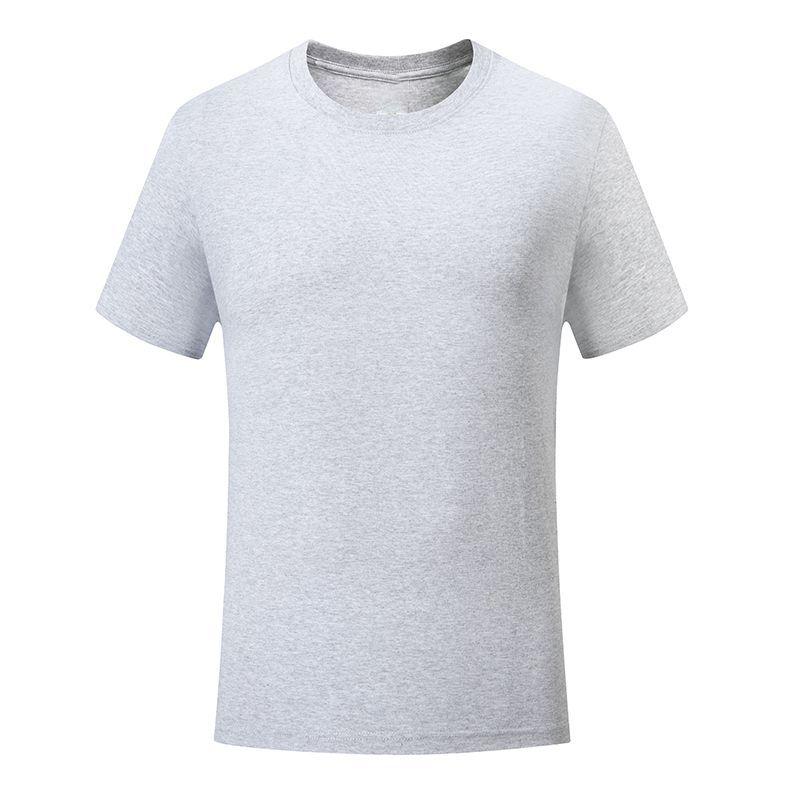 

Мужские Женские Однотонные Футболки Хлопковые Футболки с Коротким Рукавом Футболка с Круглым Вырезом Топ Футболка 3XL серый