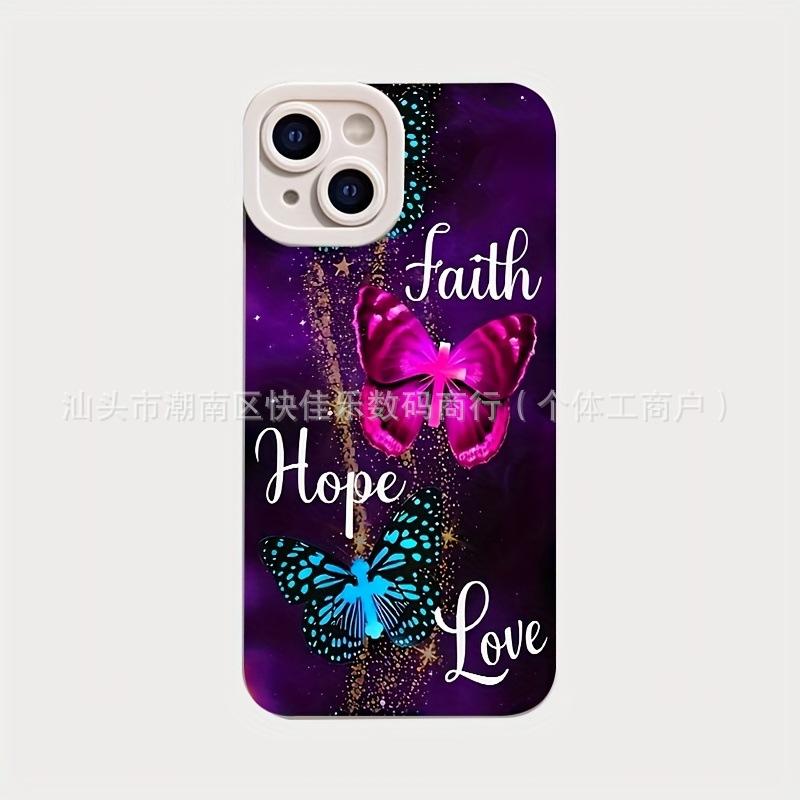 Compatible with Apple 13/14 Pro Soft 16 Plus Phone Cases, 17 Pro Butterfly iPhone 11/12 Mini Full Coverage 15