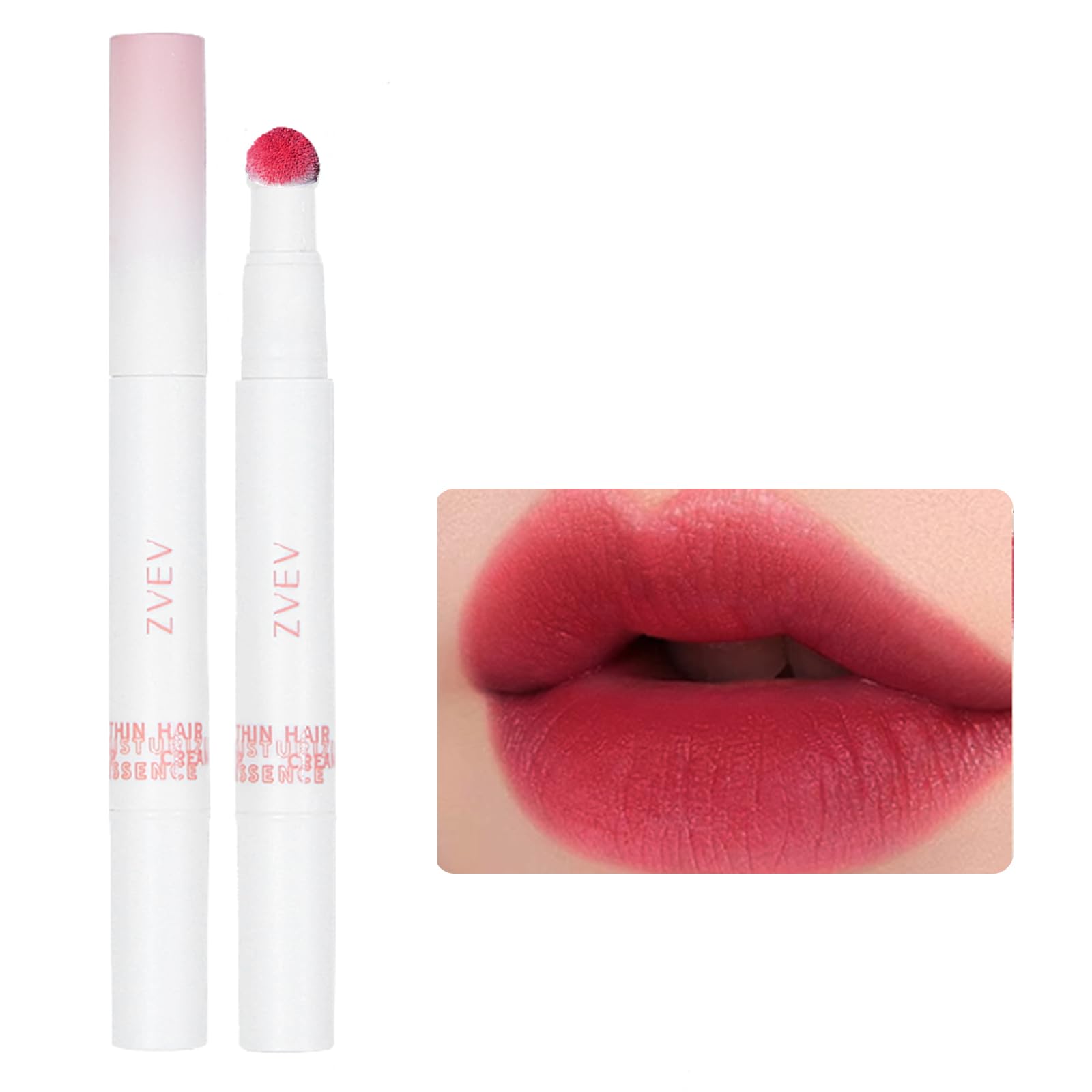 

ZVEV Mousse Velvet Lip Powder Cream Увлажняющий румяна для губ Блеск для губ Стойкий антипригарный стаканчик (Сливовый красный)