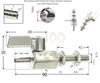 Valvola a Sfera Mini in Acciaio Inossidabile 304 con Raccordo a Innesto per Tubo Grado Sanitario 7mm 8mm 10mm 12mm Giunto per Tubo Gas Acqua Olio Microvalvola Acquario