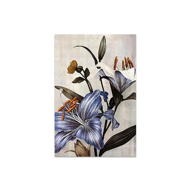 Nordic Minimalistischen Retro Stil Blume Sonnenblume Wand Kunst Leinwand Druck Malerei Moderne Wohnzimmer Eingang Dekoration Bild