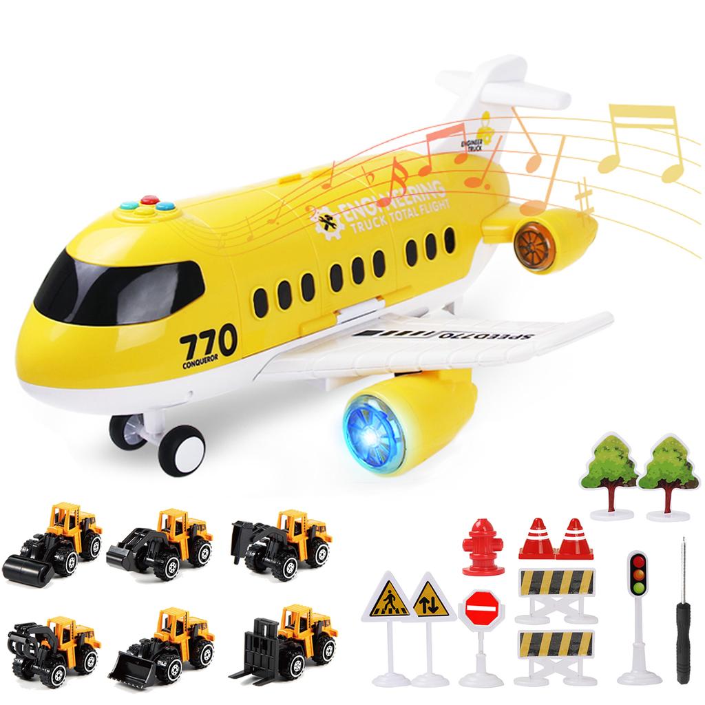 Toys Airplane Inertia Children's Toys Airplane Lighting Music Simulation Rail Passenger Airplane Children's Airplane Toys Gifts