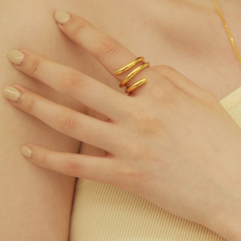 

LAYERMOOD [2022]Gold big spin R-silver925 FREE