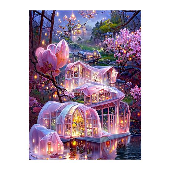 1 Set 5D DIY Diamond Painting Kit Landscapes Cats Butterflies Pattern Diamond Painting Picture for Home Decor