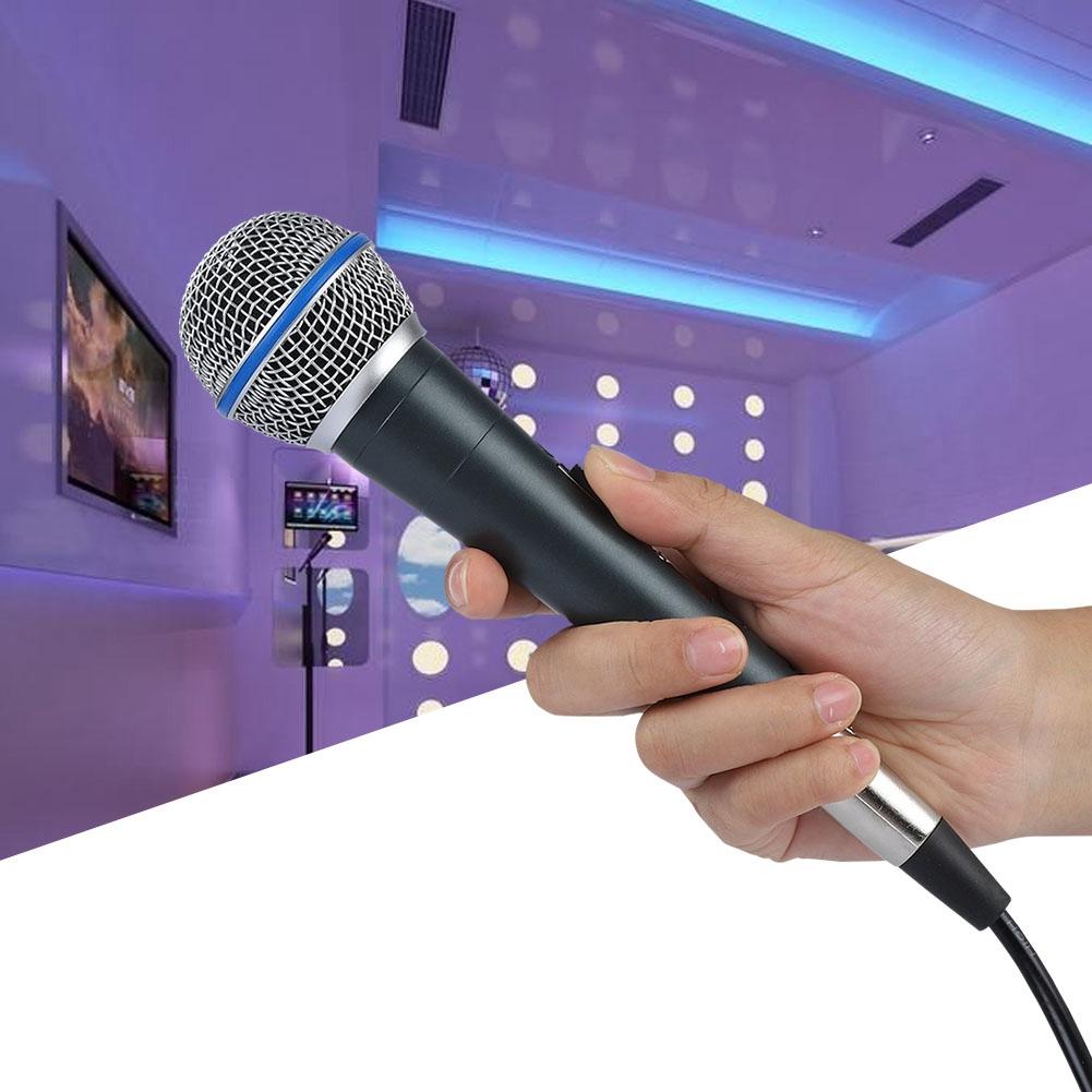Dynamic 140dB SPL 6.5mm Jack KTV Microphone 2.5mv Pa High Sensitivity Clear Wired Microphone