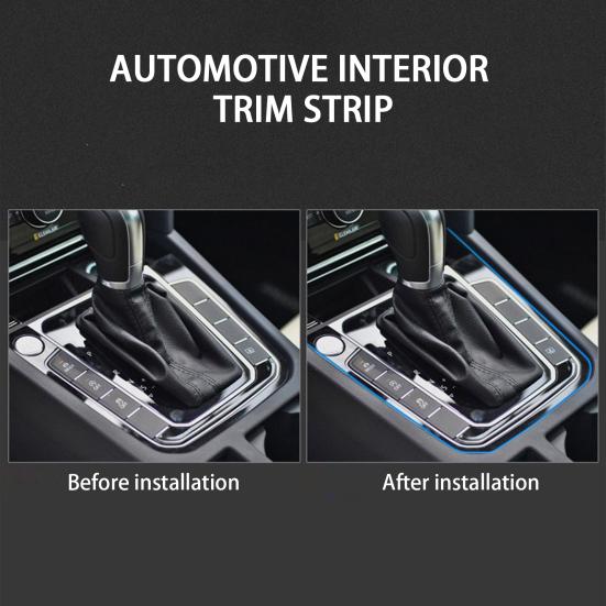 Moulding Trim Super Elasticity Direct Replacement Wear-resistant Electroplating Flexible Decorate Waterproof DIY Car Interior Moulding Trim Decorative