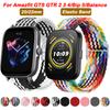Bracelet en Nylon 20mm 22mm Pour Amazfit GTS/2/2e/3/4/GTS2 Mini/GTR/3/Pro/4/GTR2/47mm Bracelet de Montre Élastique Tressé Bracelet Amazfit Bip 5