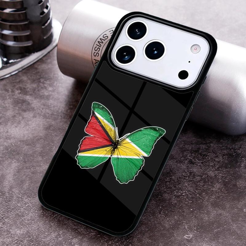 Guyana Flag Phone Case for iPhone 17 16 15 Pro Max Air 14 13 12 11 Plus Shockproof Cover