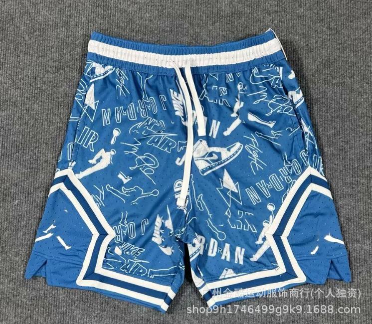 New 2026 summer loose and quick-drying men's AJ basketball shorts printed trendy sports casual pants source wholesale