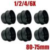 1/2/4/6X 80mm To 75mm Diesel Parking Heater Duct Ducting Pipe Joiner Connector Air Vent Outlet Reducer For Car Van Truck Camper