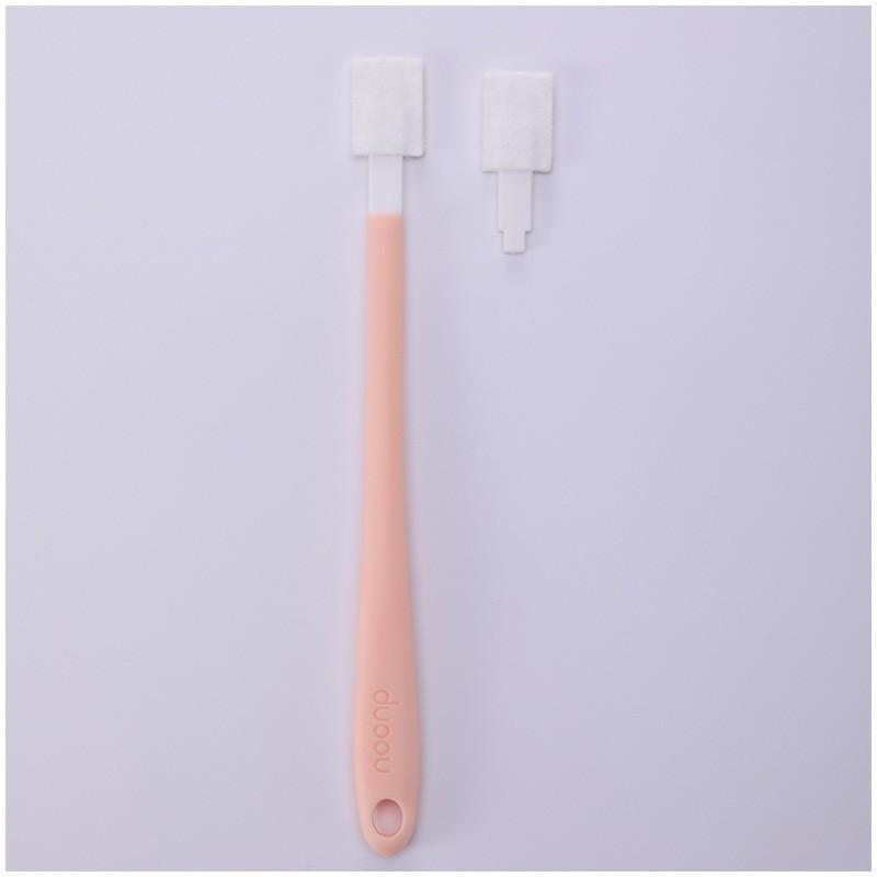Disposable Toilet Brush with Long Handle, Bathroom Cleaning Brush for Deep Cleaning, No Dead Corners