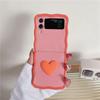For Samsung Galaxy Z Flip 3 4 5 Phone Case 3D Love Heart Hand Rope Wave Shockproof Cover For Samsung Z Flip3 Flip4 ZFlip5