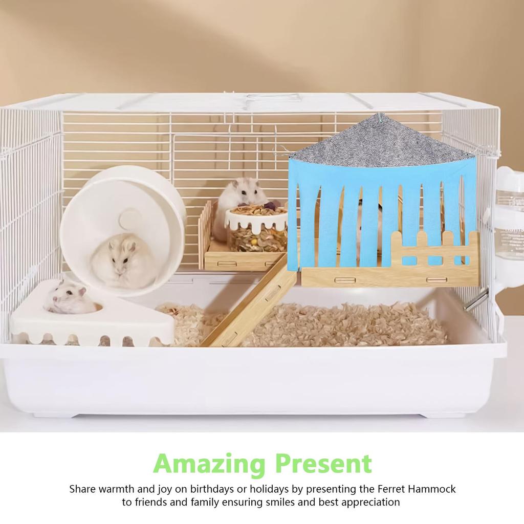 Chinchilla Hängematte Eichhörnchen Käfig Bett Verstecke Habitat Käfig Spielbereich Für Kleintiere Zwergchinchilla Hamster Versteck