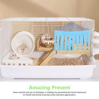 Chinchilla Hammock Squirrel Cage Bed Hideouts Habitat Cage Playing Area For Small Animals Dwarf Chinchilla Hamster Hide