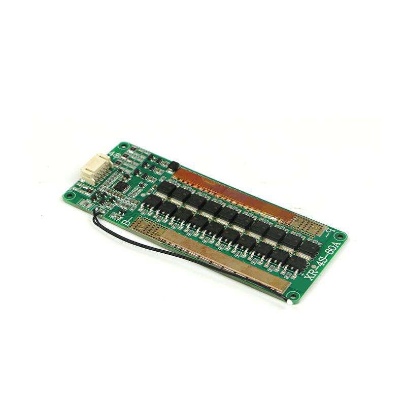 4-String Ternary Lithium Iron Battery Protection Board with Balancing, Temp Control, and Heat Sink, Continuous 40A/50A Protection