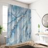 1 Piece Of 180X180Cm Blue Marble Pattern Digital Printing Shower Curtain Partition Bathroom Waterproof And Mold Resistant