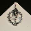 Nataraja Dancing Shiva Charm Necklace In Sterling, Hindu High Quality of Brass Pendant, Lord of the Dance Jewellery, Protective Amulet