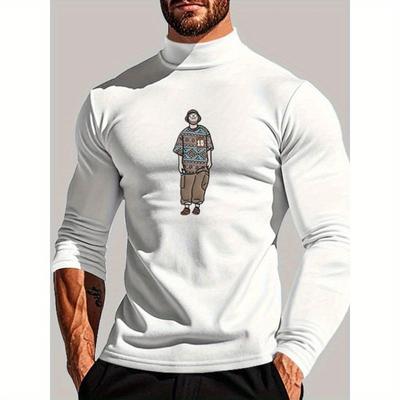 Ideal for Travel & Layering Under Jackets, Slim Fit, Men's Long Sleeve Top,