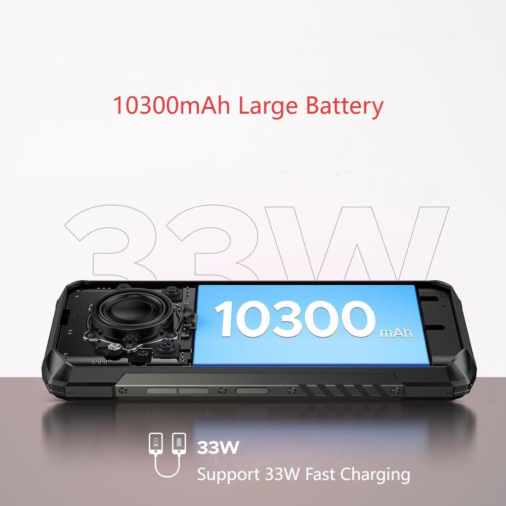 Doogee 5G Blade20 Play Cellhone,32GB+256GB, 10300mAh, 6.6'' Display, 50MP, Android 15