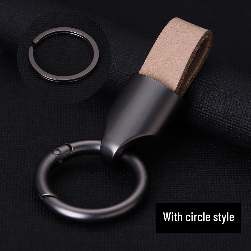 High-End Minimalist Suede Car Keychain Pendant for Men & Women