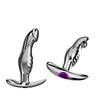 Elegante Butt Plug Metallico con Ingresso Posteriore in Lega di Alluminio