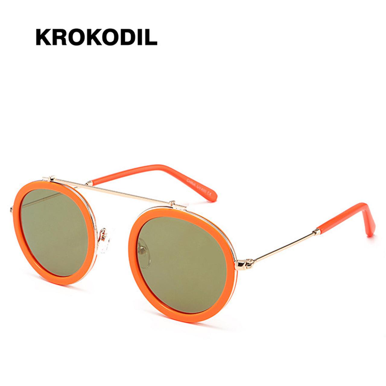 New Fashion Round Frame Glasses Men Women Retro Korean Sunglasses UV400 Anti-ultraviolet Stylish Eyewear