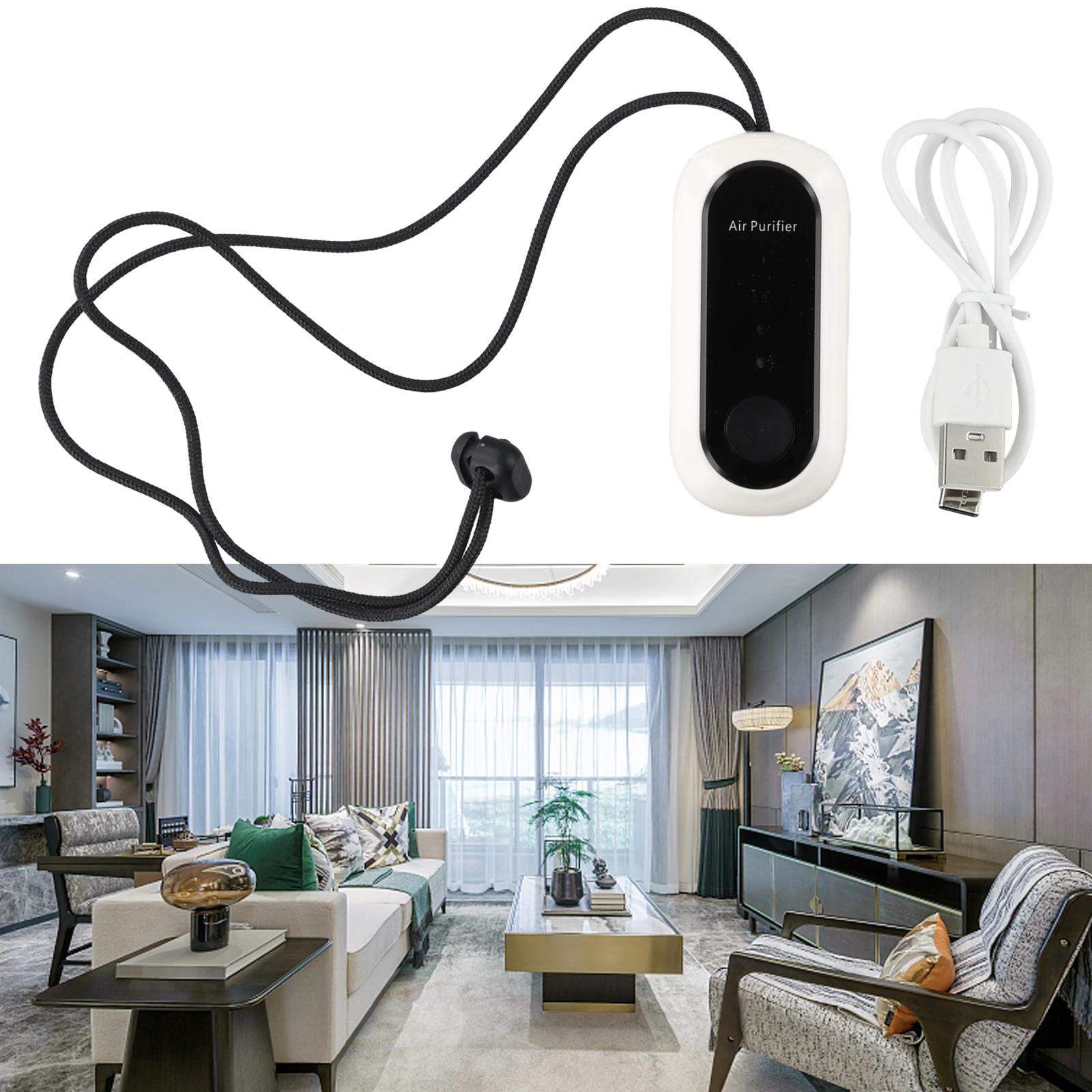 Air Purifier Machine Hanging Air Purifier Effective Impurities Removal Long Battery Life Safe And Radiation-Free nero
