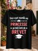 This Is W A Princess Who Passed Her Diploma Looks Like Graphic Crown Stars And Graduation In Pink Unisex All TShirt