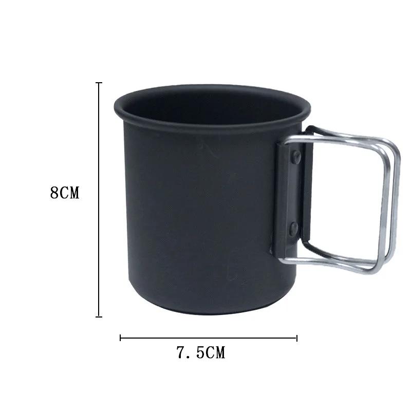 Ultralight Portable Foldable Aluminum Alloy Camping Cup - Outdoor Travel Picnic Coffee Tea Mug for Hiking Backpacking