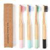 Different Color Nylon Fibers Bamboo Handle Toothbrush for Bpa Free Custom Toothbrush Set
