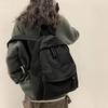 Solid Color Backpack Women Backpack Anti-theft Shoulder Bag Versatile School Bag for Teenager Girls School Backapck